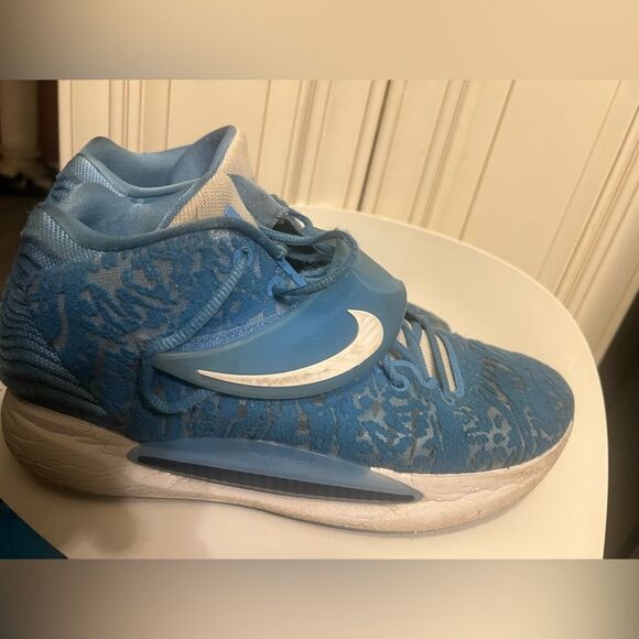 Nike KD14 TB University Blue/White Basketball Shoes DM5040-405 US Men Size 11.5 - Picture 1 of 13